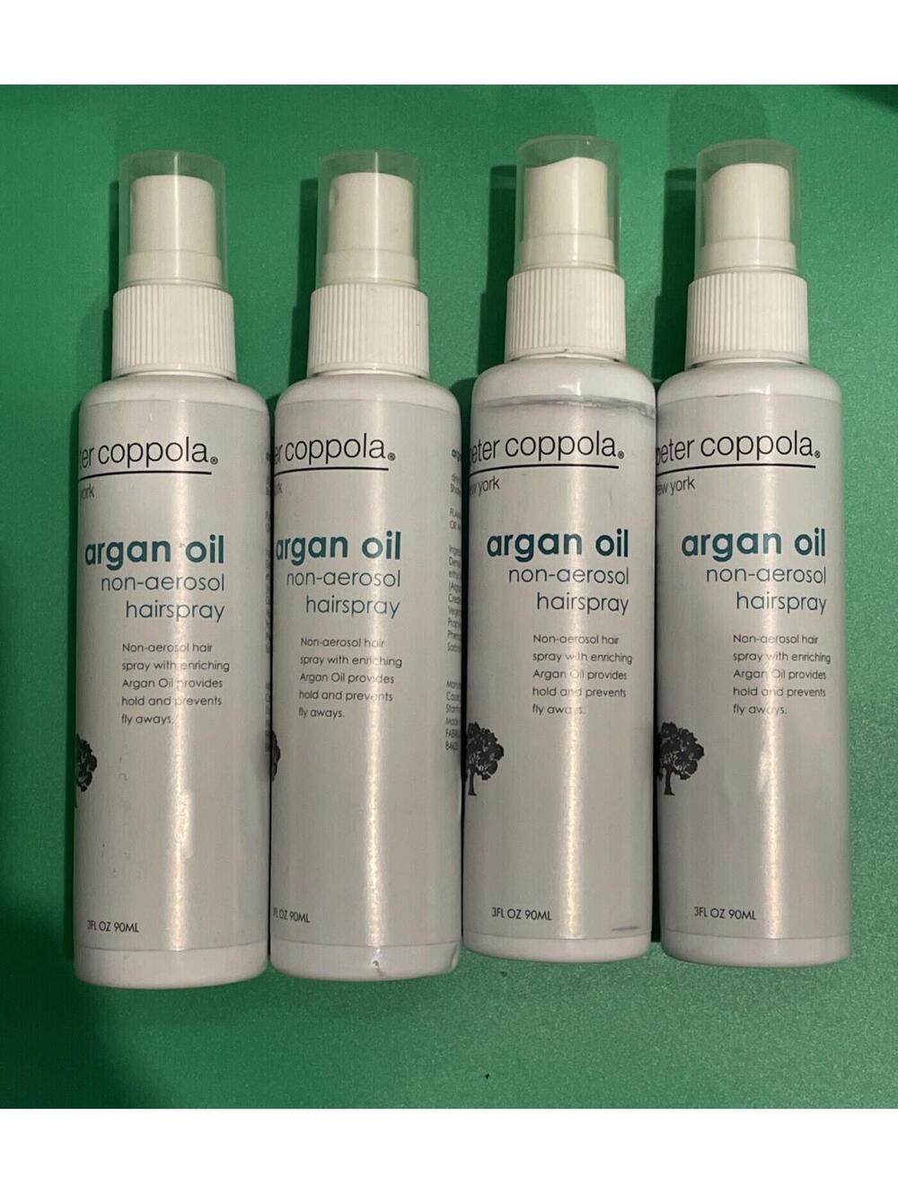 Peter Coppola New York Argan Oil Non-Aerosol Hairspray 3fl oz/90 ml (Pack of 4)